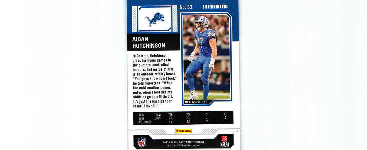 Aidan Hutchinson 2023 RED Contenders #33