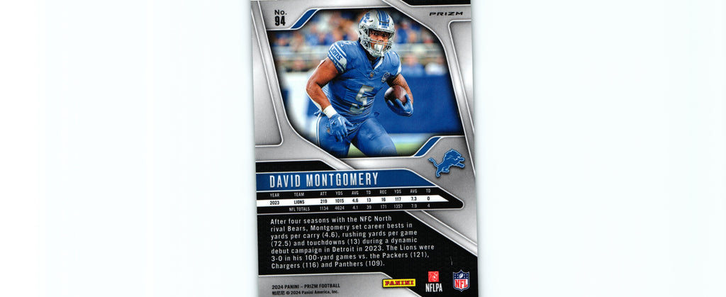David Montgomery 2024 GREEN Prizm #94