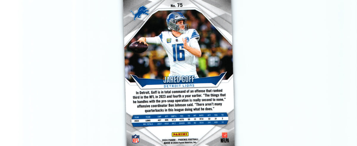 Jared Goff 2024 INTERNATIONAL Phoenix #75