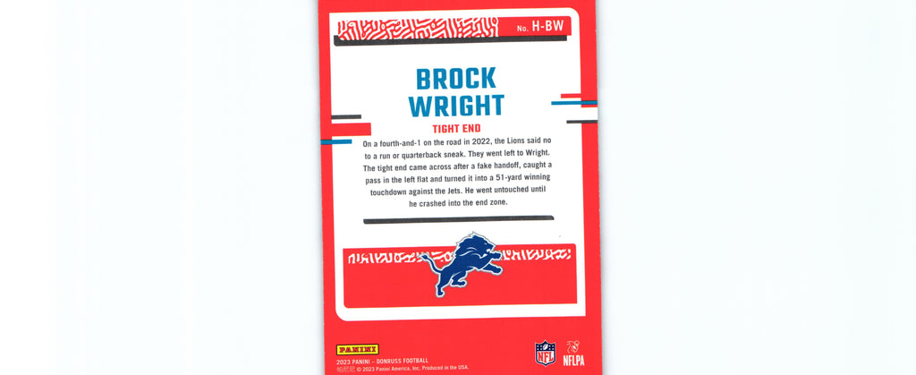 Brock Wright 2023 Donruss H-BW