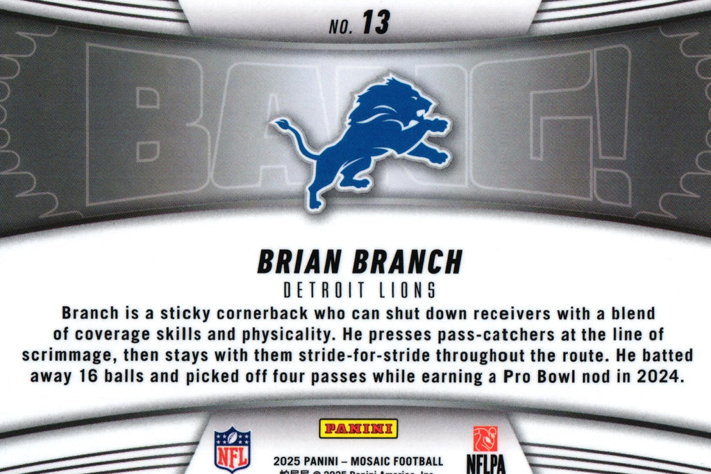 Brian Branch 2025 Mosaic #13