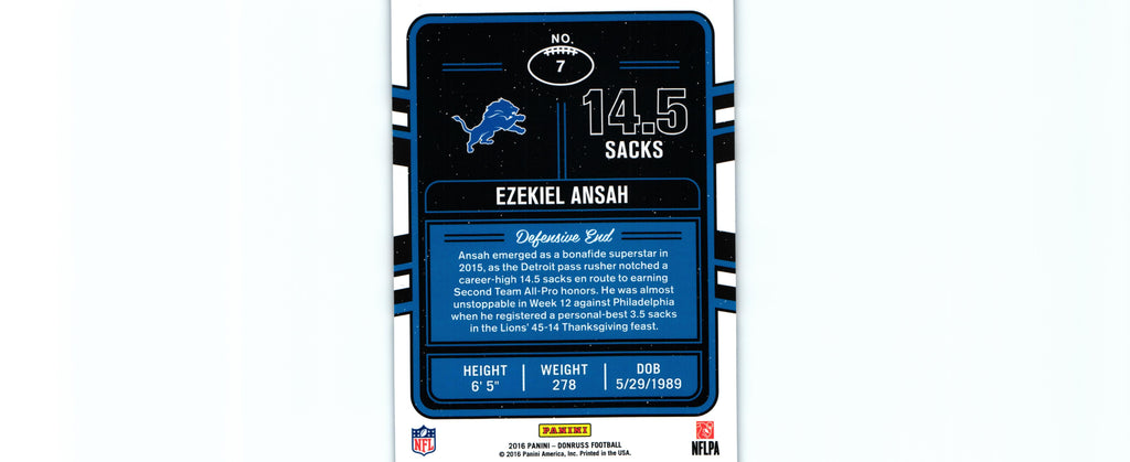 Ezekiel Ansah 2016 Donruss #7