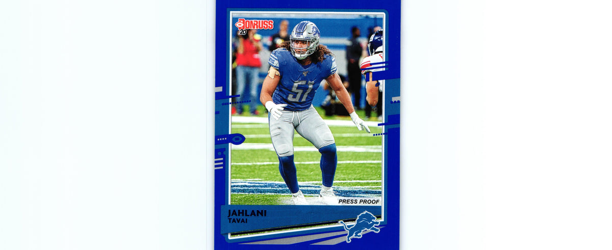 Jahlani Tavai 2020 PRESS PROOF BLUE Donruss #101