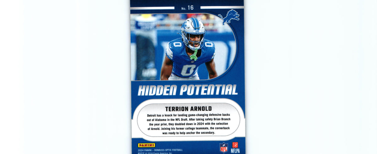 Terrion Arnold 2024 Donruss Optic #16 RC