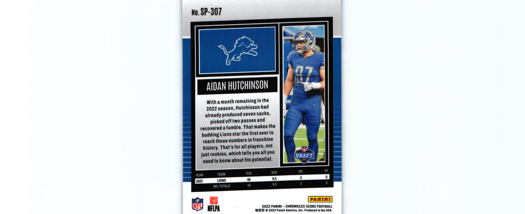 Aidan Hutchinson 2022 Chronicles SP-307 RC