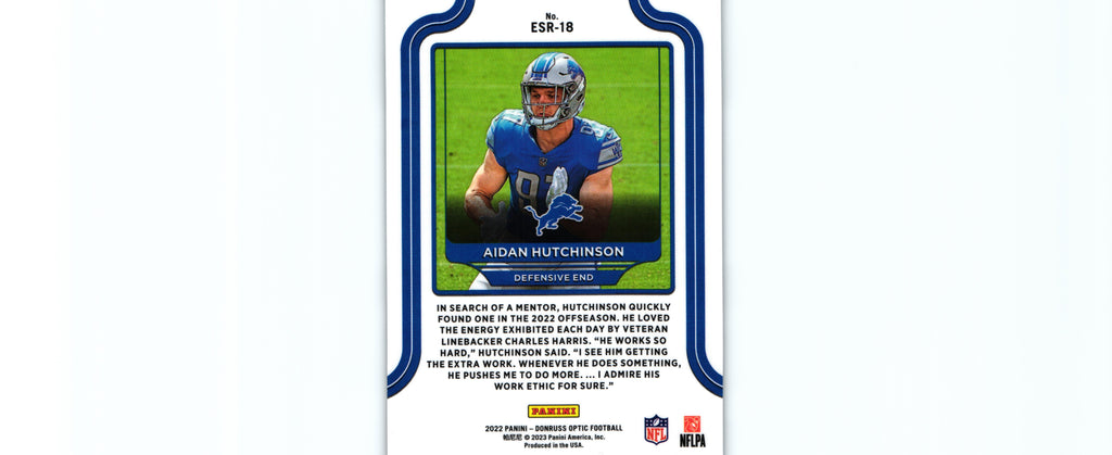 Aidan Hutchinson 2022  Donruss Optic #ESR-18 RC