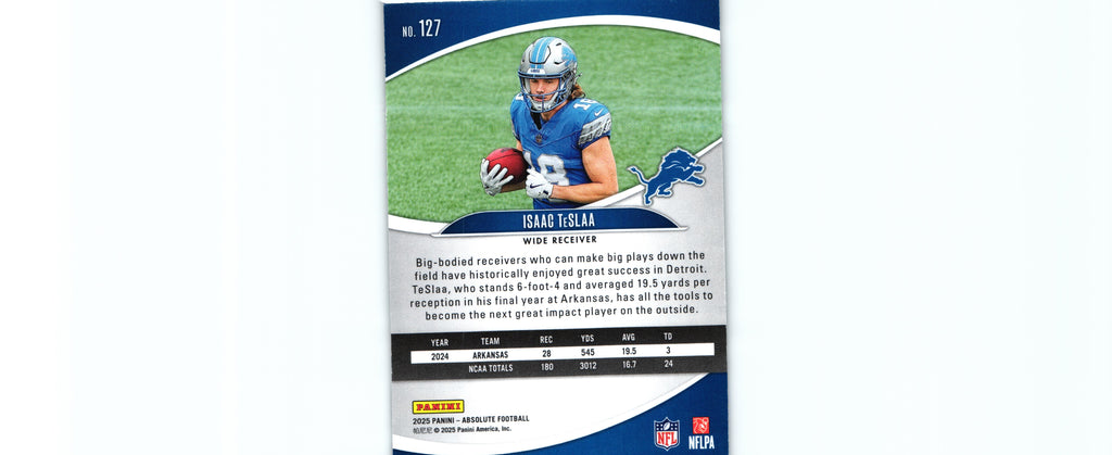Isaac TeSlaa 2025 PURPLE Absolute #127 RC