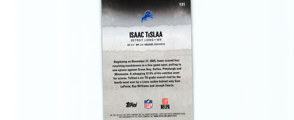 Isaac Teslaa 2025 GREEN&PURPLE Topps #131 RC