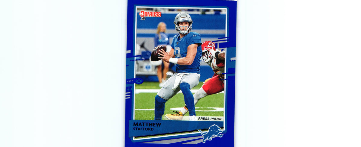 Matthew Stafford 2020 PRESS PROOF BLUE Donruss #96