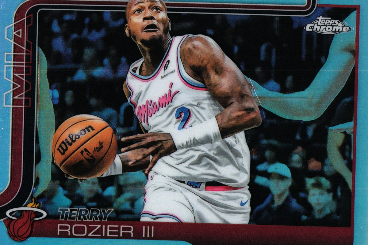 Terry Rozier 2025 REFRACTOR Topps #112, Miami Heat