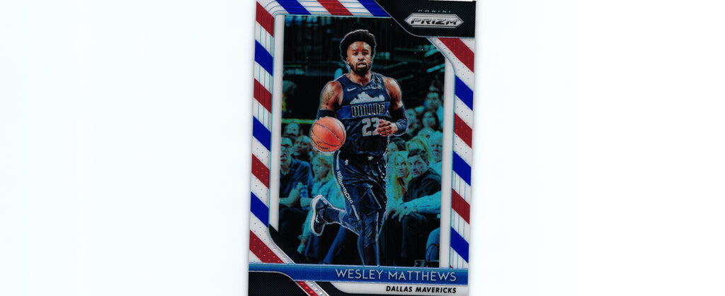Wesley Matthews 2018 RED WHITE BLUE Prizm #290, Mavericks