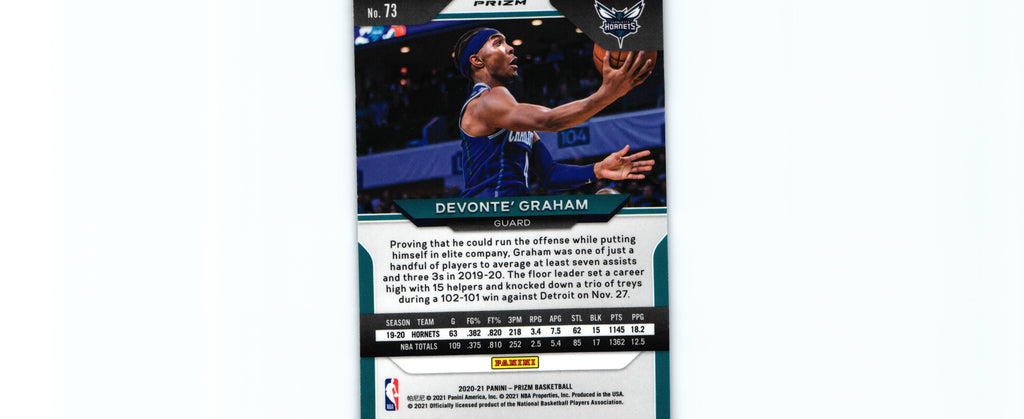 Devonte' Graham 2020 SILVER Prizm #73
