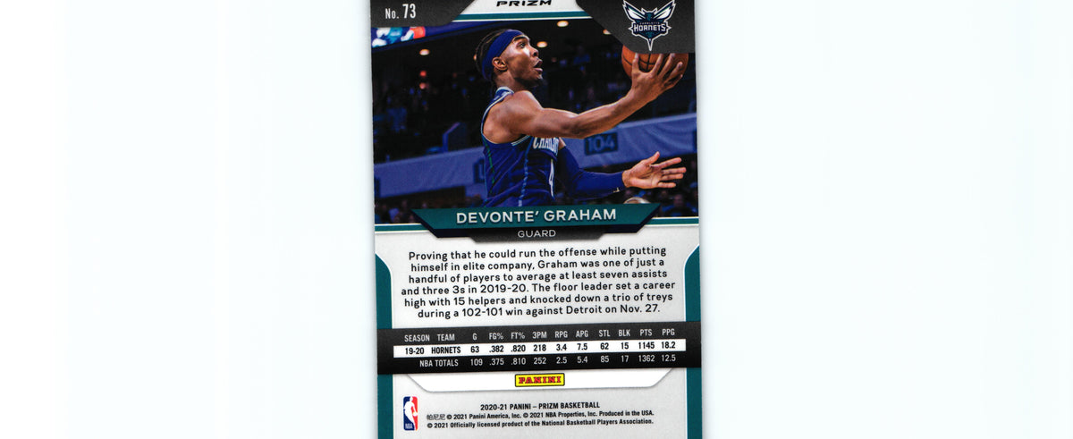 Devonte' Graham 2020 SILVER Prizm #73