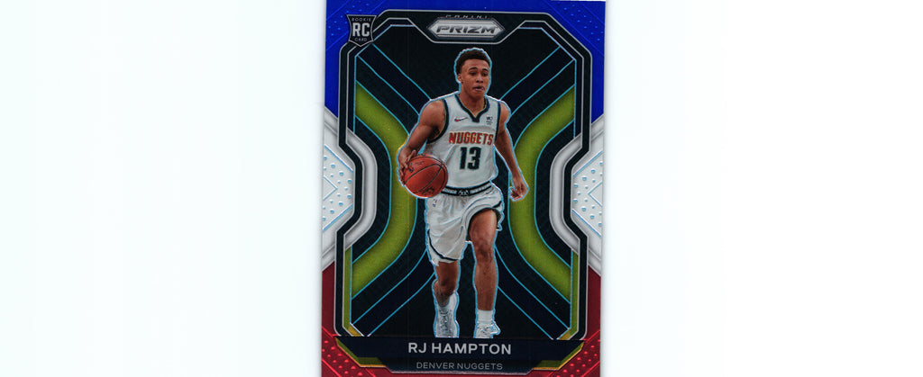 RJ Hampton 2020 RED WHITE BLUE Prizm #286 RC, Nuggets