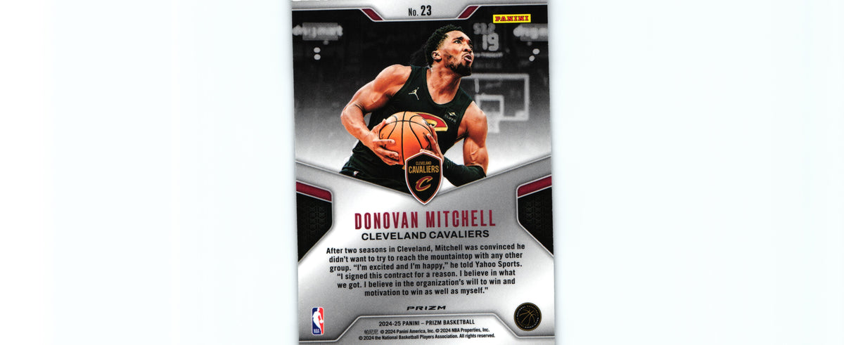 Donovan Mitchell 2024 SILVER Prizm #23, Cavaliers