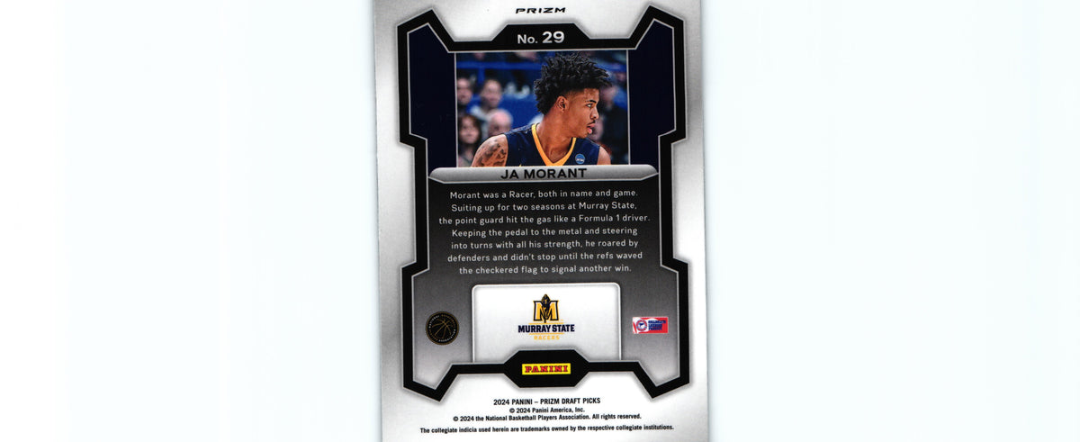 Ja Morant 2024 SILVER Prizm Draft Picks #29, Racers