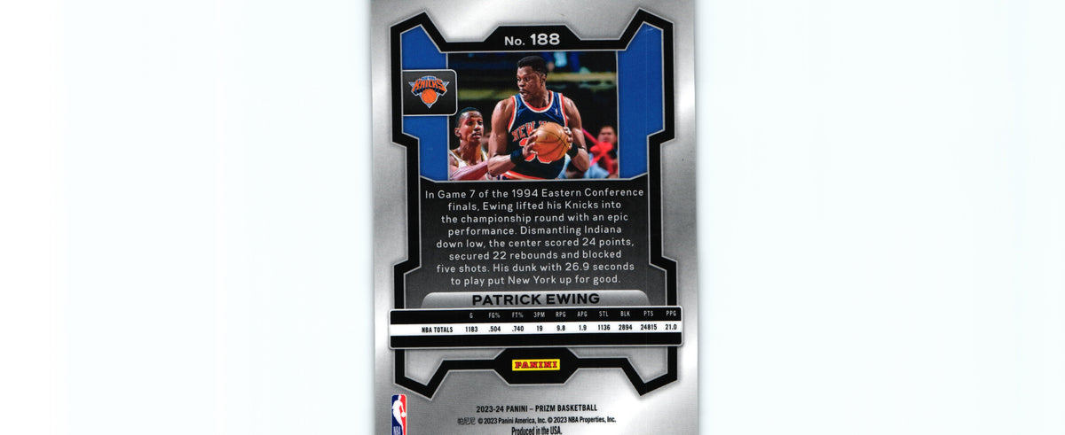 Patrick Ewing 2023 Prizm #188, Knicks