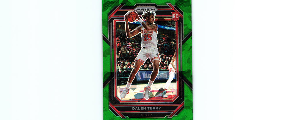 Dalen Terry 2022 GREEN ICE Prizm #240 RC, Bulls
