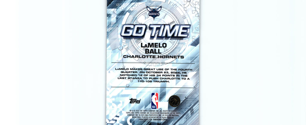LaMello Ball 2025 Topps GT-1, Hornets