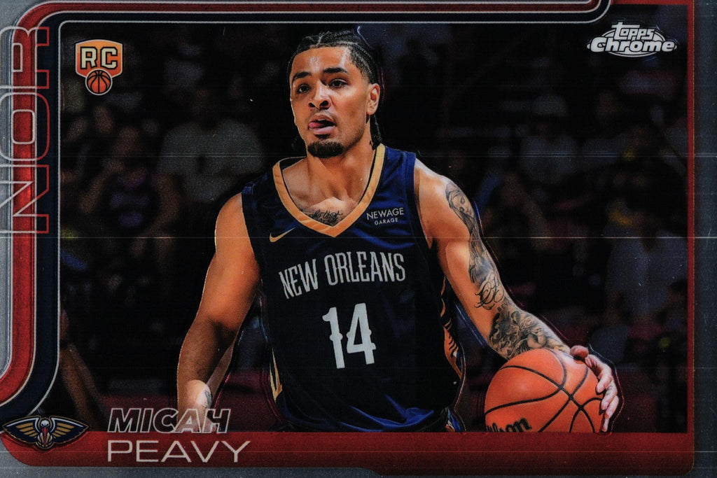 Micah Peavy 2025 Topps #291 RC, Pelicans