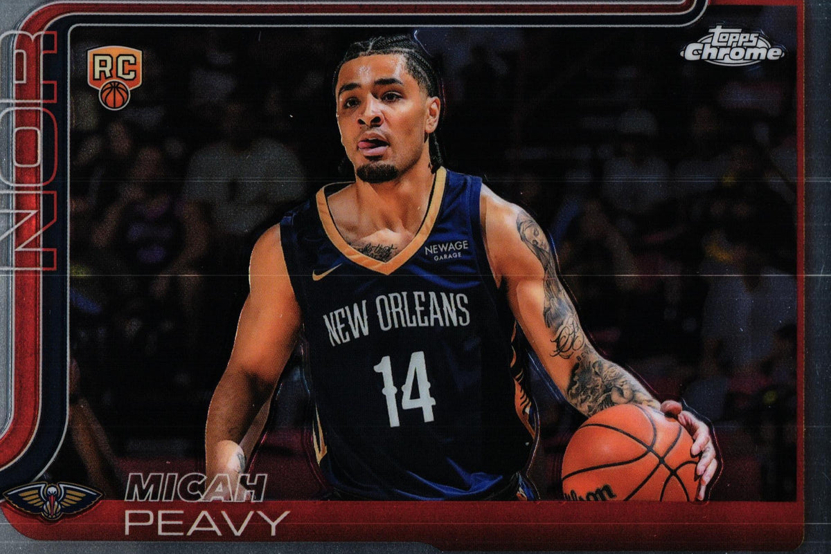 Micah Peavy 2025 Topps #291 RC, Pelicans