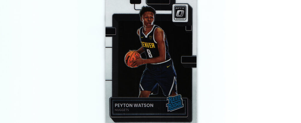 Peyton Watson 2022 Donruss Optic #223 RC, Nuggets