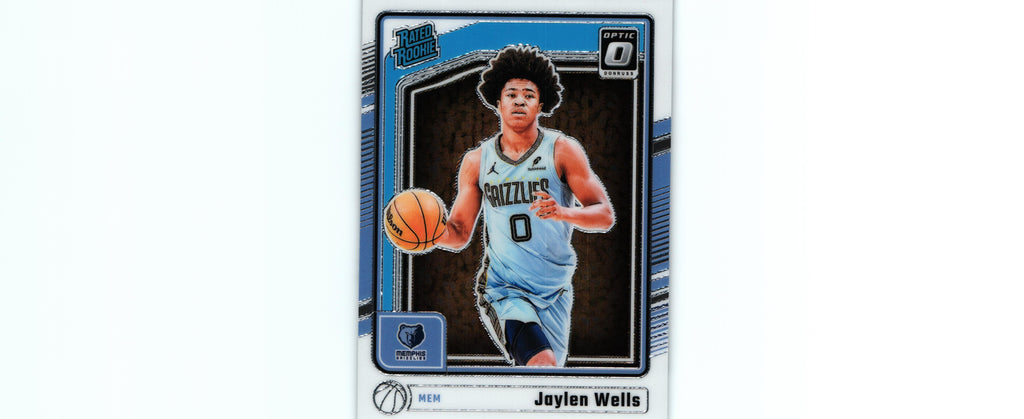 Jaylen Wells 2024 Donruss Optic #252 RC, Grizzlies