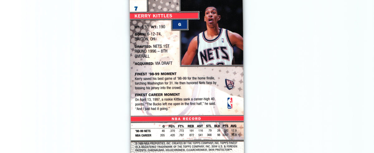 Kerry Kittles 1999 Topps #7, Nets