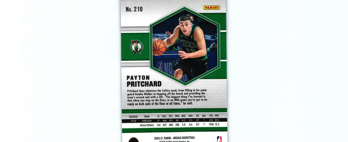 Payton Pritchard 2020 Mosaic #210 RC, Celtics