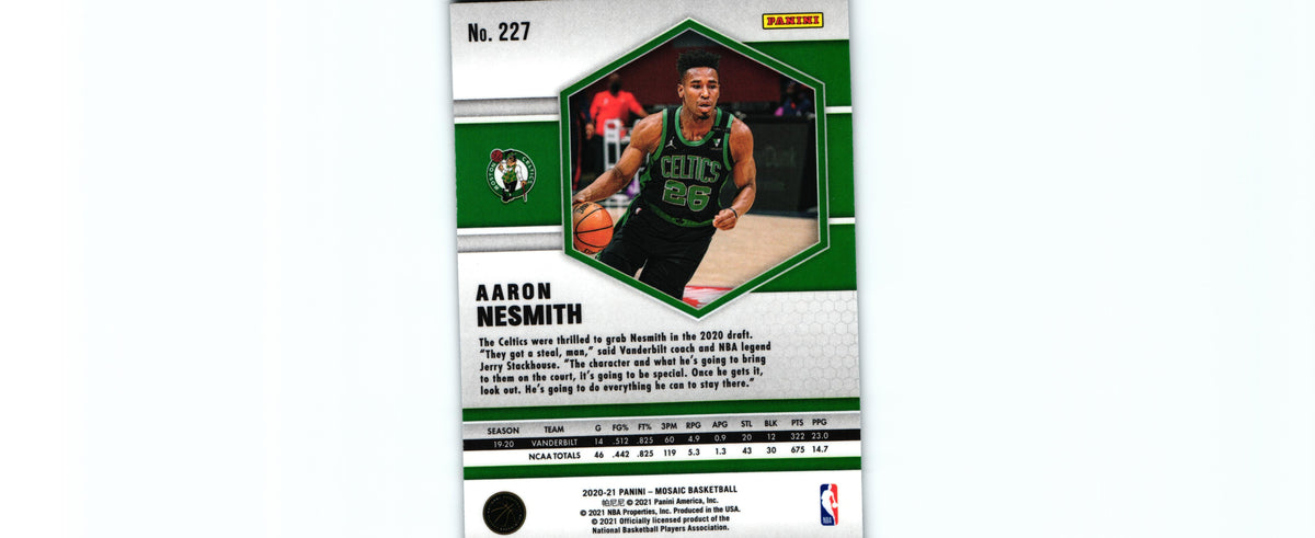 Aaron Nesmith 2020 Mosaic #227 RC, Celtics