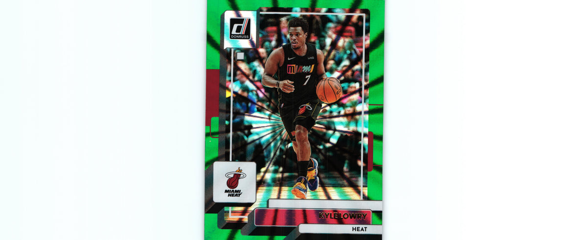 Kyle Lowry 2022 GREEN LASER Donruss #73, Miami Heat