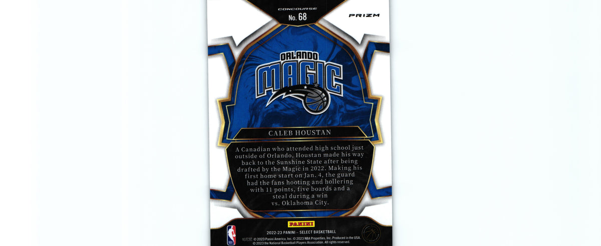 Caleb Houstan 2022 SILVER Select #68 RC, Orlando Magic