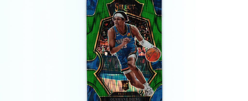 Ousmane Dieng 2022 GREEN SHOCK Select #190 RC, Thunder