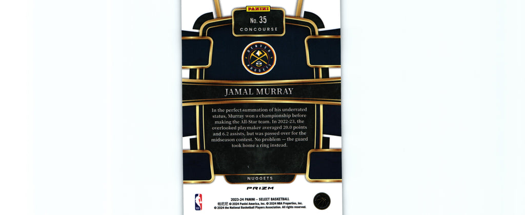 Jamal Murray 2023 SILVER Select #35, Nuggets