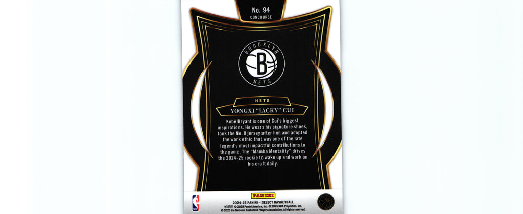 Yongxi "Jacky" Cui 2024 Select #94 RC, Nets