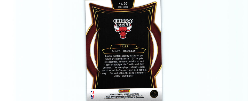 Matas Buzelis 2024 Select #70 RC, Bulls