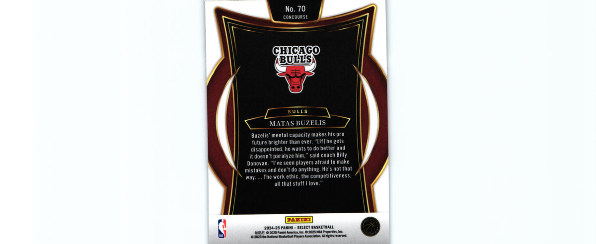Matas Buzelis 2024 Select #70 RC, Bulls
