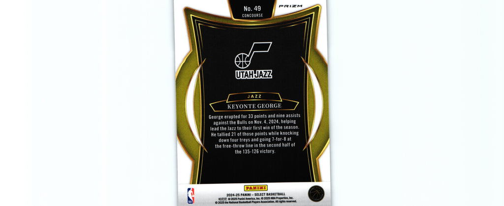 Keyonte George 2024 SILVER Select #49, Utah Jazz