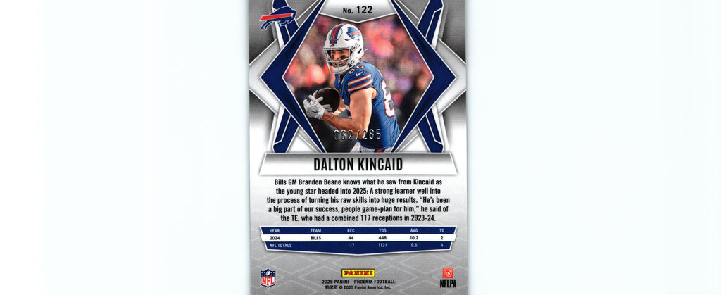 Dalton Kincaid 2025 LIME GREEN PYRAMIDS Phoenix #122 /285