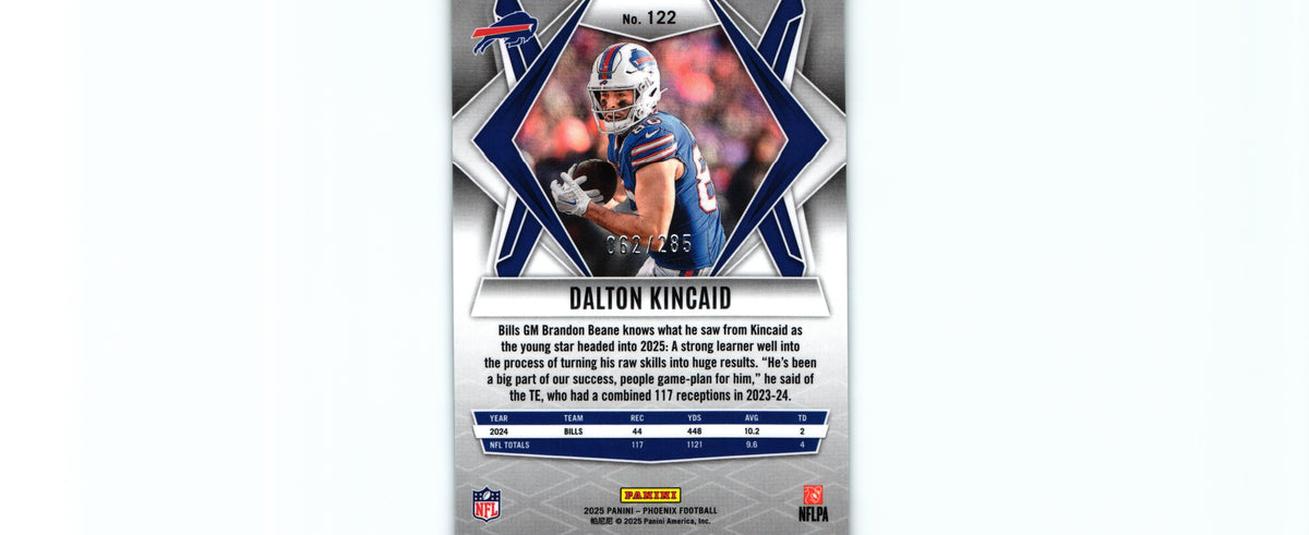 Dalton Kincaid 2025 LIME GREEN PYRAMIDS Phoenix #122 /285
