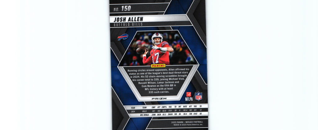 Josh Allen 2025 REACTIVE PURPLE Mosaic #150