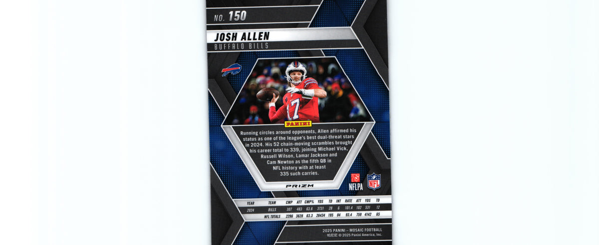 Josh Allen 2025 REACTIVE PURPLE Mosaic #150