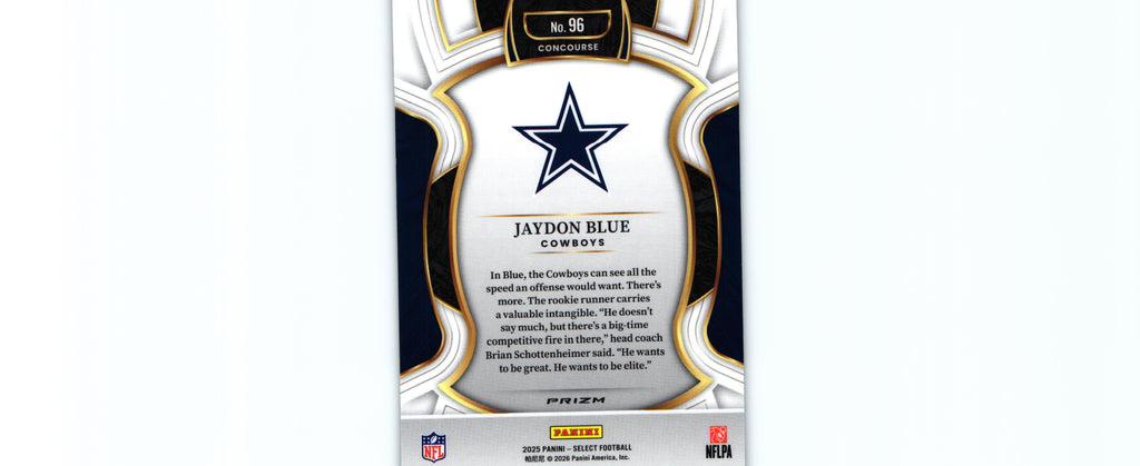 Jaydon Blue 2025 SILVER Select #96 RC