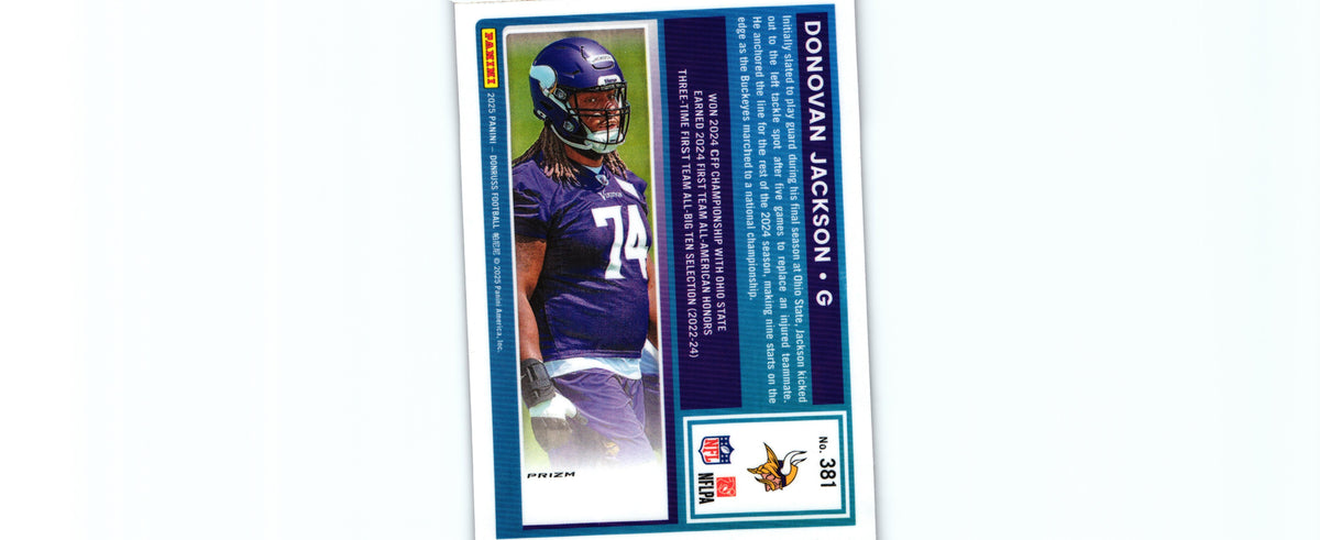 Donovan Jackson 2025 PINK Donruss #381 RC