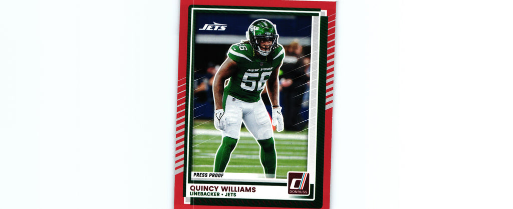 Quincy Williams 2025 PRESS PROOF RED Donruss #157