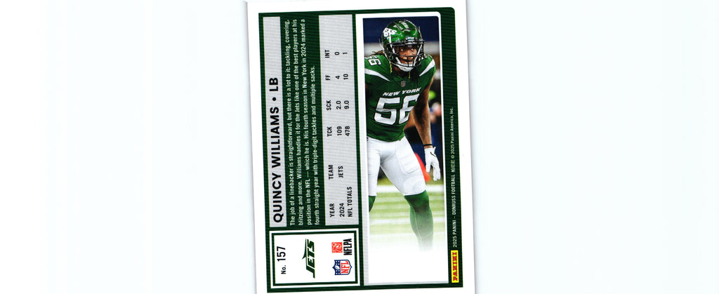 Quincy Williams 2025 PRESS PROOF RED Donruss #157