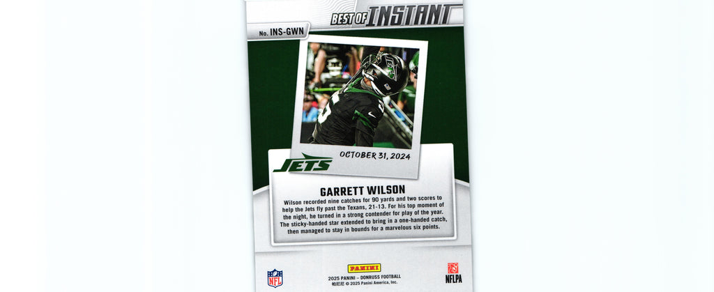 Garrett Wilson 2025 Donruss IN-GWN