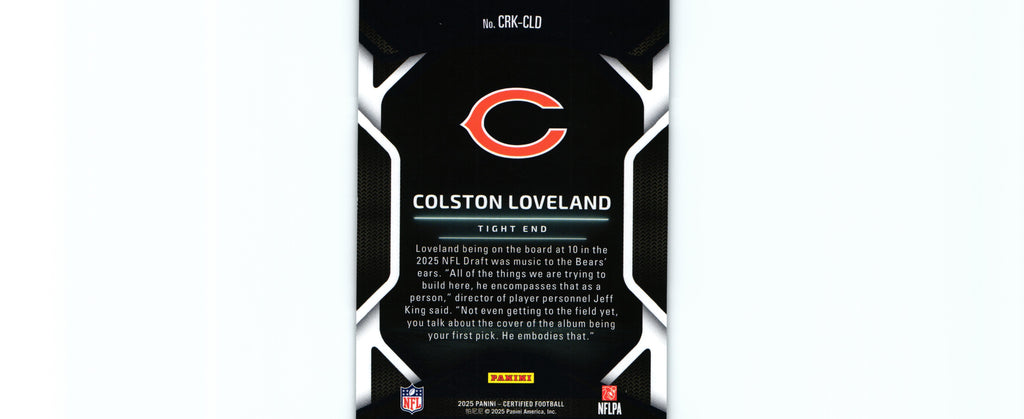 Colston Loveland 2025 Certified CRK-CLD RC