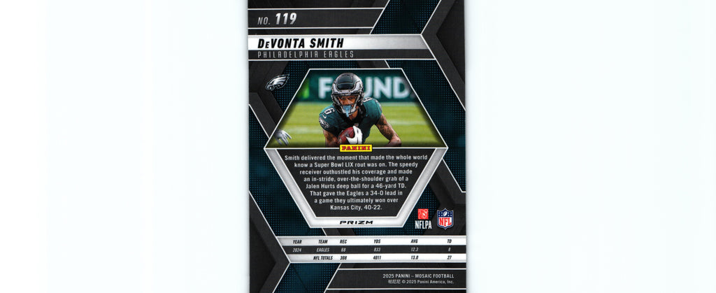 DeVonta Smith 2025 SILVER Mosaic #119