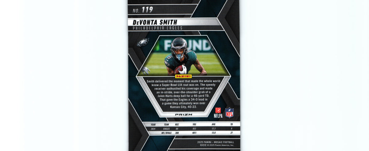 DeVonta Smith 2025 SILVER Mosaic #119